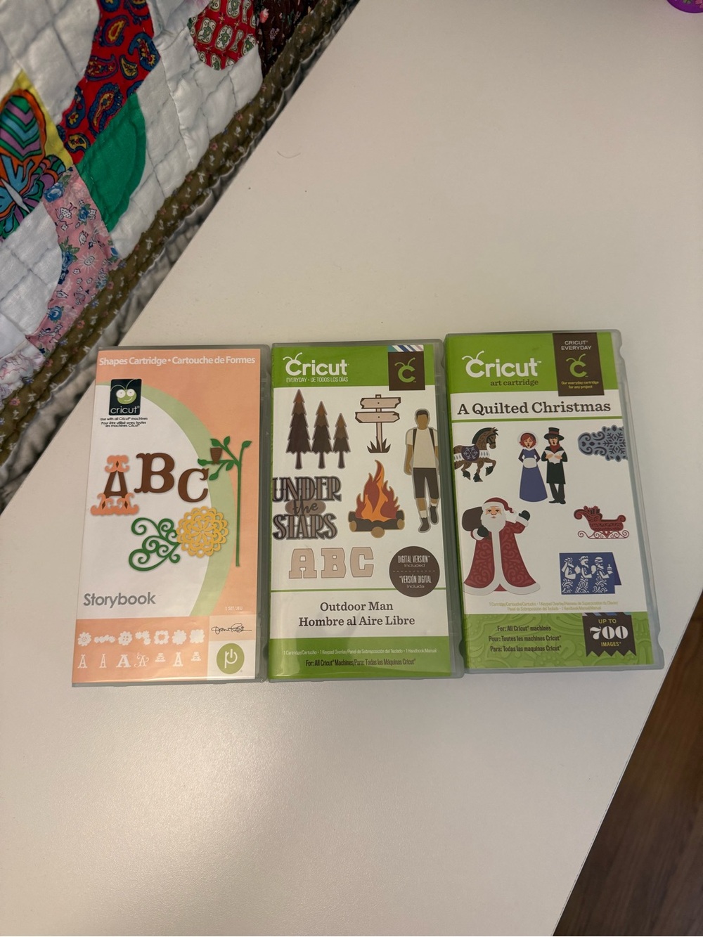 Cricut 2: Storybook, Outdoor Man, and Quilted Christmas bundle set